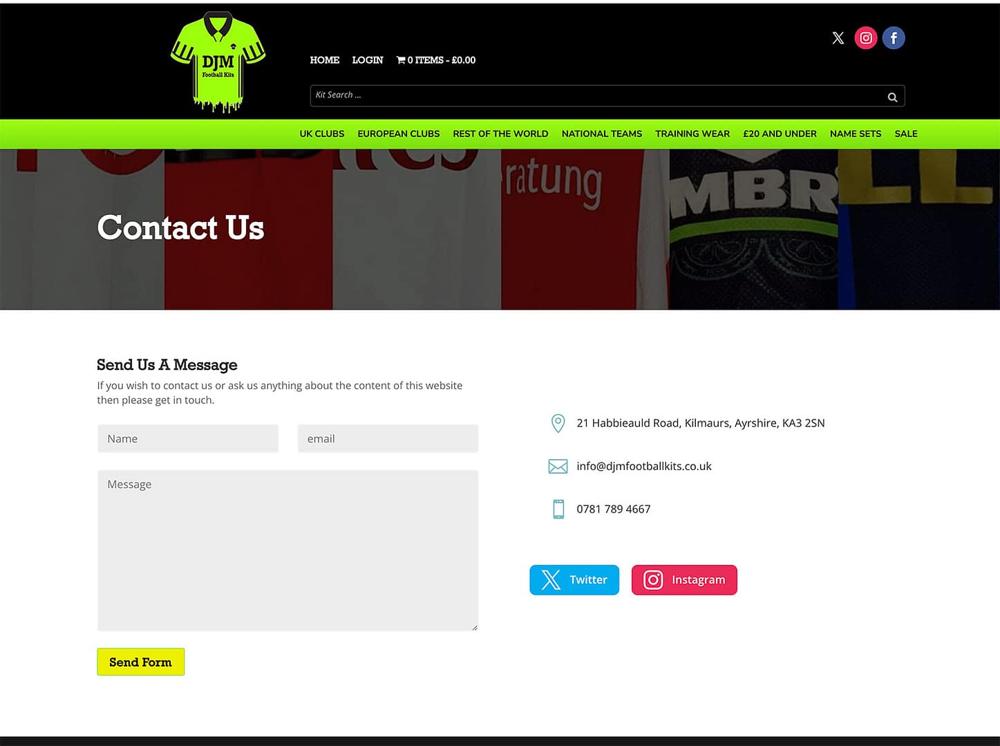 DJM Football Kits