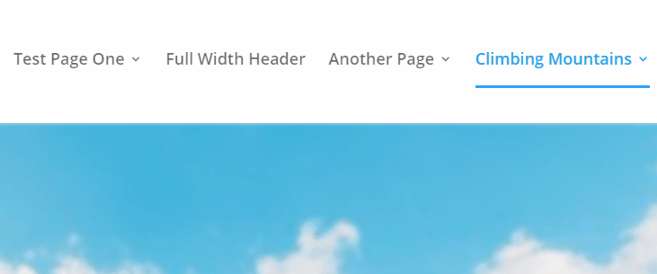 different options for menu hover effect